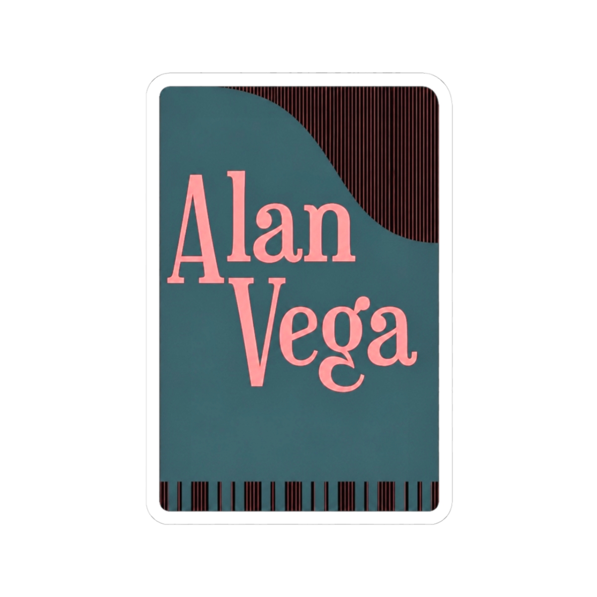 Alan Vega Sticker | Netón Vega - Official stickers merchandise