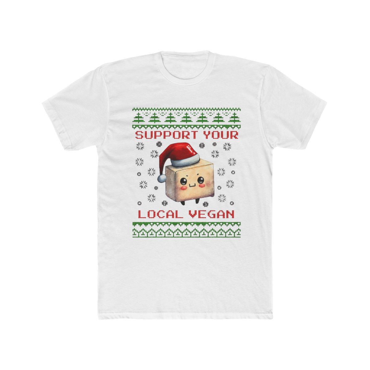 Support Your Local Vega, Fun Xmas, Tofu Ugly Christmas T Shirt | Netón Vega - Official t-shirts merchandise