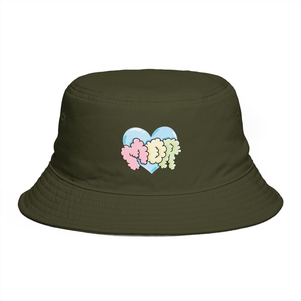 Feid MOR Heart Ferxxo Bucket Hat | Netón Vega - alternate angle 5, merchandise